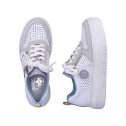 Rieker Damen Sneaker Weiß M1905-80 Schuhe