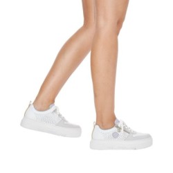 Rieker Damen Sneaker Weiß M1905-80 Schuhe