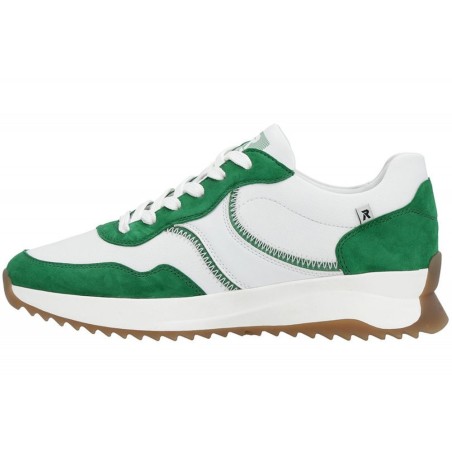 Rieker Evolution Damen Sneaker Weiß/Grün W1302-80 Schuhe