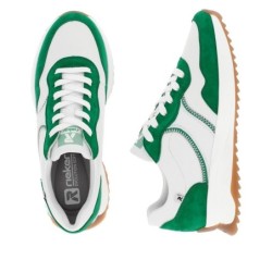 Rieker Evolution Damen Sneaker Weiß/Grün W1302-80 Schuhe