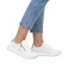 Rieker Damen Sneaker Weiß/Silber N1403-80 Schuhe