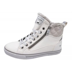 Mustang Damen Sneaker High Weiß 1365-603-1 Schuhe
