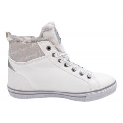 Mustang Damen Sneaker High Weiß 1365-603-1 Schuhe