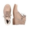 Rieker Damen Schnürstiefel Beige 73511-20 Schuhe