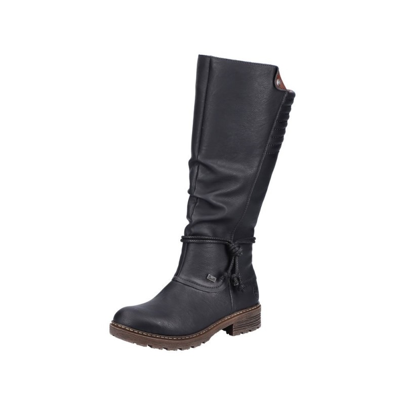 Rieker Damen Stiefel TEX Schwarz Z4776-00 Schuhe