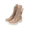 Rieker Damen Schnürboots Beige Z1121-64 Schuhe