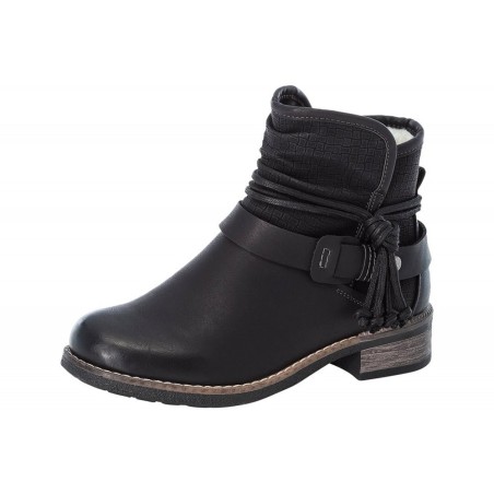 Rieker Damen Stiefelette Schwarz 94689-00 Schuhe