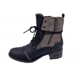 Mustang Damen Schnürboots Schwarz 1229-510-9 Schuhe
