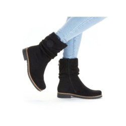 Rieker Damen Stiefel Schwarz 73560-00 Schuhe