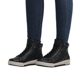 Rieker Evolution Damen Sneakerboots Schwarz W0164-00 Schuhe