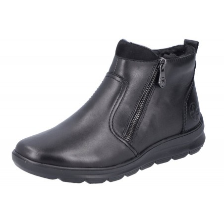 Rieker Damen Leder Kurzstiefel Schwarz Z0060-00 Schuhe