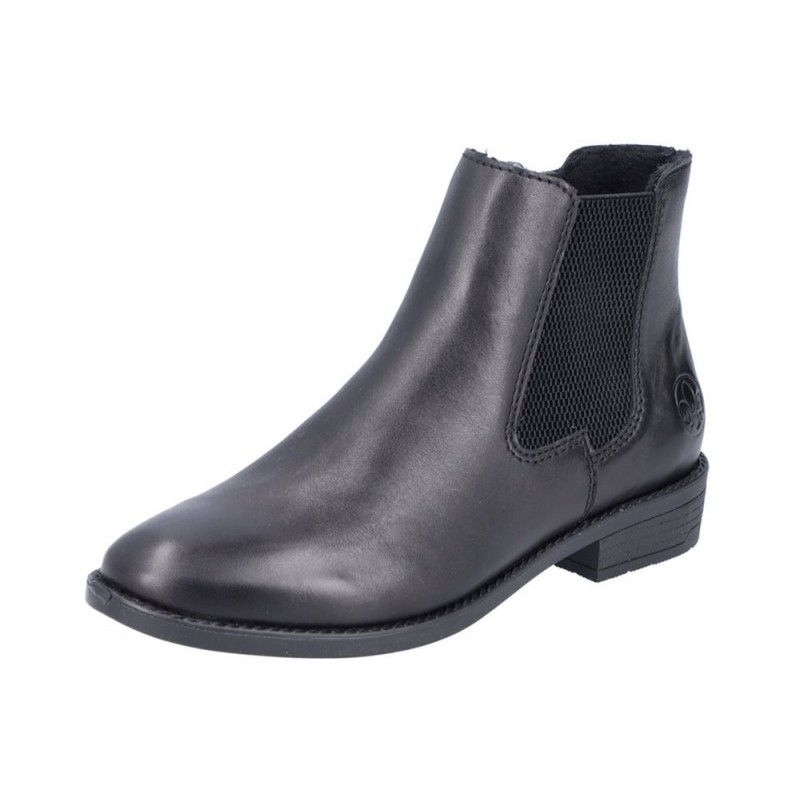 Rieker Damen Chelsea Boots Schwarz 73670-00 Schuhe