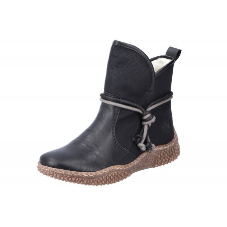 Rieker Damen Boots Schwarz Y8471-00 Schuhe