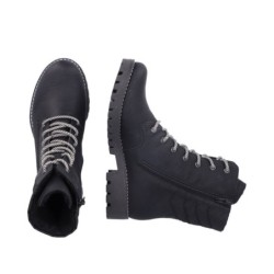 Rieker Damen Biker Boots Schwarz 78520-00 Schuhe
