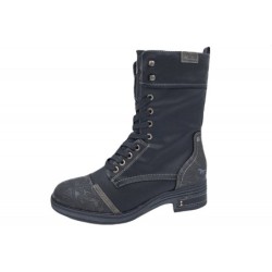 Mustang Damen Schnürstiefel Schwarz 1293-510-9 Schuhe