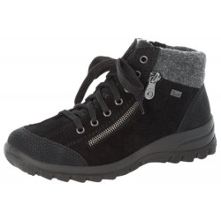 Rieker Tex Damen Schnürschuhe Schwarz L7132-01 Schuhe