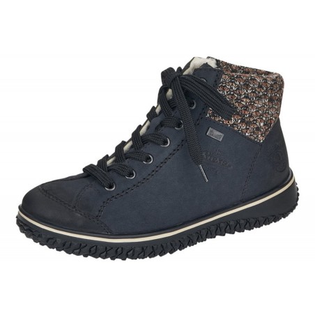 Rieker Tex Damen Boots Blau Z4243-14 Schuhe
