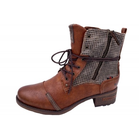 Mustang Damen Schnürboots Braun 1229-510-307 Schuhe