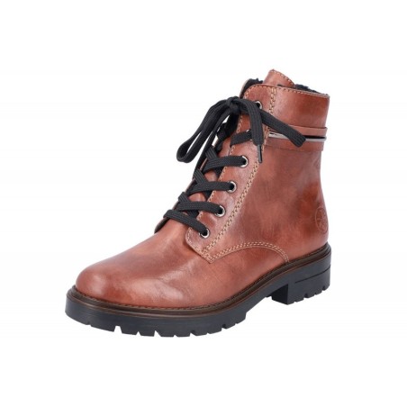 Rieker Damen Schnürboots Braun Z2842-24 Schuhe