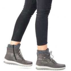 Remonte Damen Schnürer Grau Tex R8477-45 Schuhe