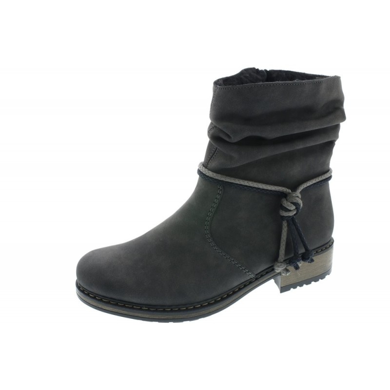 Rieker Damen Stiefelette Grau Z6893-45 Schuhe