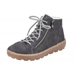 Rieker Damen Sneakerboots Grau N1020-45 Schuhe