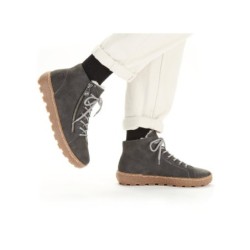 Rieker Damen Sneakerboots Grau N1020-45 Schuhe