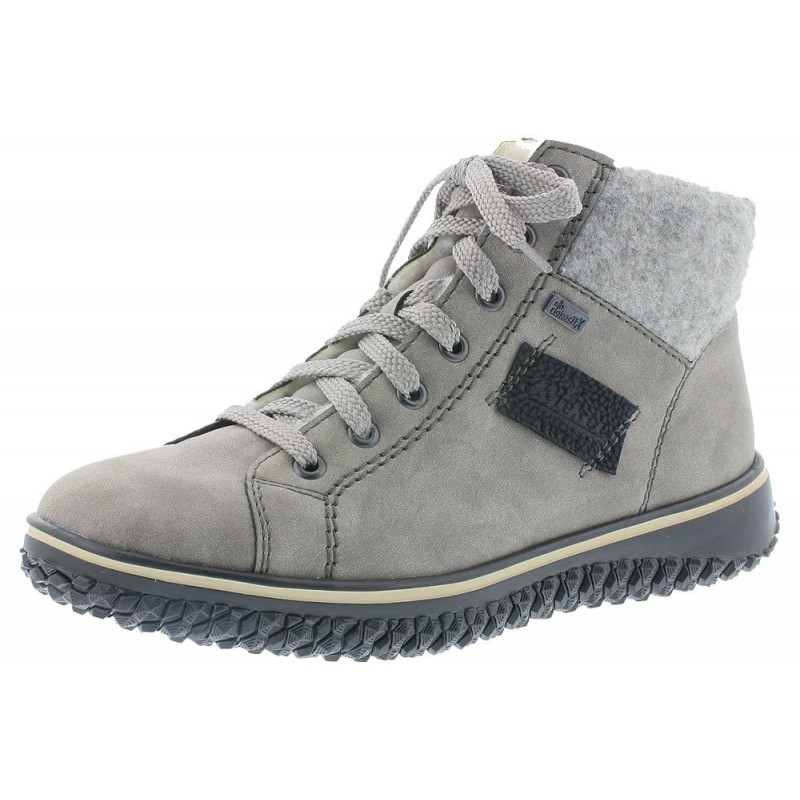 Rieker Tex Damen Boots Hellgrau Z4230-40 Schuhe