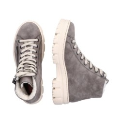 Rieker Damen Schnürschuh Grau Z7410-40 Schuhe
