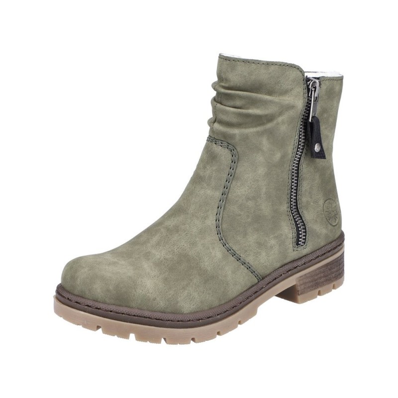 Rieker Damen Stiefelette Grün Y7461-55 Schuhe