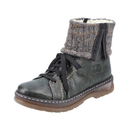 Rieker Damen Boots Grün Z2042-54 Schuhe