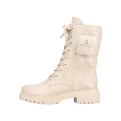 Rieker Damen Schnürboots Beige 72622-62 Schuhe