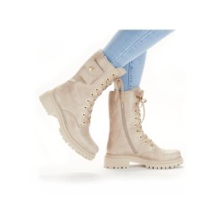 Rieker Damen Schnürboots Beige 72622-62 Schuhe