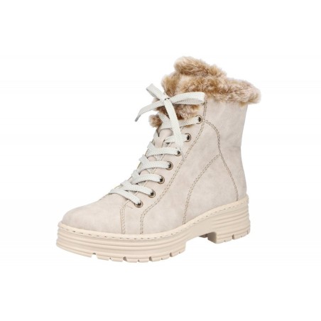 Rieker Damen Boots Beige X8542-60 Schuhe
