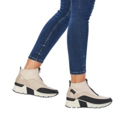 Rieker Damen Sneaker Beige N6352-60 Schuhe