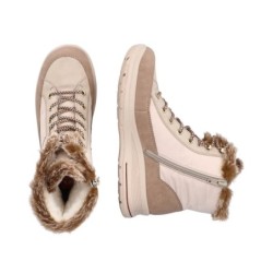 Rieker TEX Damen Winterstiefel Beige L7742-62 Schuhe