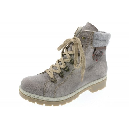 Rieker Damen Schnürboots Grau  Y9430-43 Schuhe