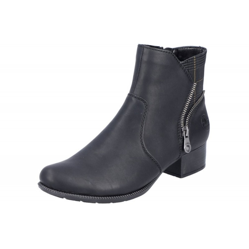 Rieker Damen Stiefelette Schwarz 78675-00 Schuhe