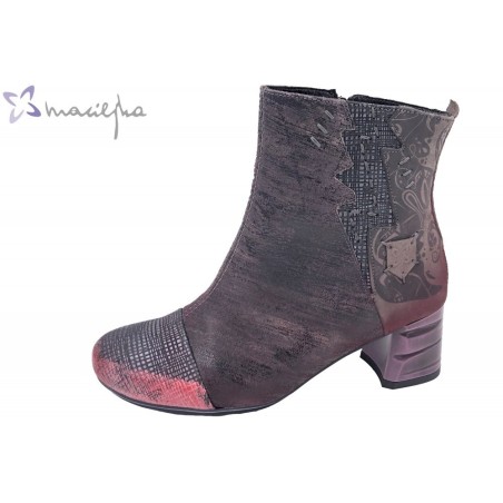 Maciejka Damen Stiefelette Grau Rosé 03134-03-00-3 Schuhe
