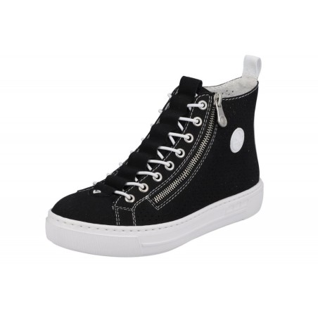 Rieker Damen High Top Sneaker Schwarz L9892-00 Schuhe