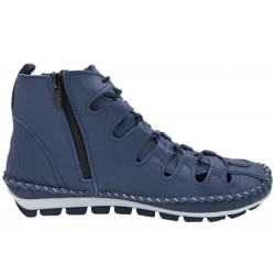 Gemini Damen Sommerstiefelette Navy Blau 382175-01-802 Schuhe