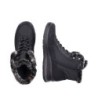 Rieker Damen Schnürboots Schwarz L7742-00 Schuhe