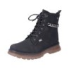 Rieker Damen Schnürboots Schwarz 92820-00 Schuhe