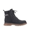 Rieker Damen Schnürboots Schwarz 92820-00 Schuhe