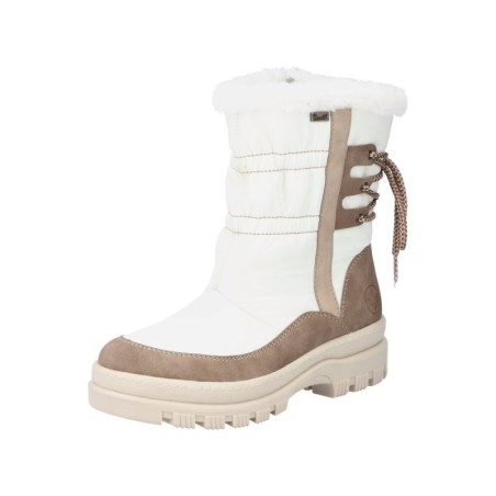 Rieker Damen TEX Winterstiefel Beige X9081-80 Schuhe