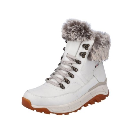 Rieker Evolution Winterboots TEX Weiß W0063-80 Schuhe