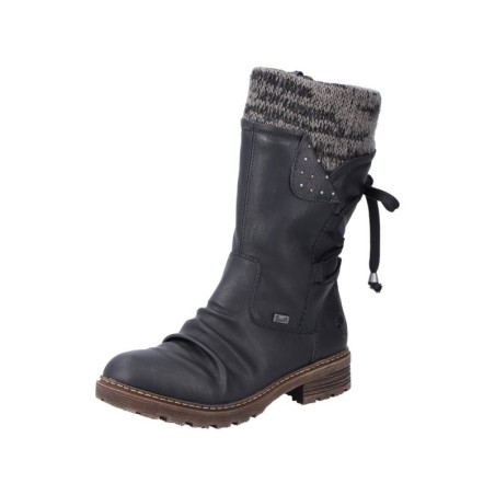 Rieker Damen Kurzstiefel Schwarz Z4773-01 Schuhe