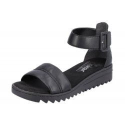 Rieker Damen Sandalette Schwarz V4651-00 Schuhe