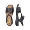 Rieker Damen Sandale Schwarz lose Einlage 64561-00 Schuhe