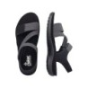 Rieker Damen Trekking Sandale Schwarz 64870-00 Schuhe